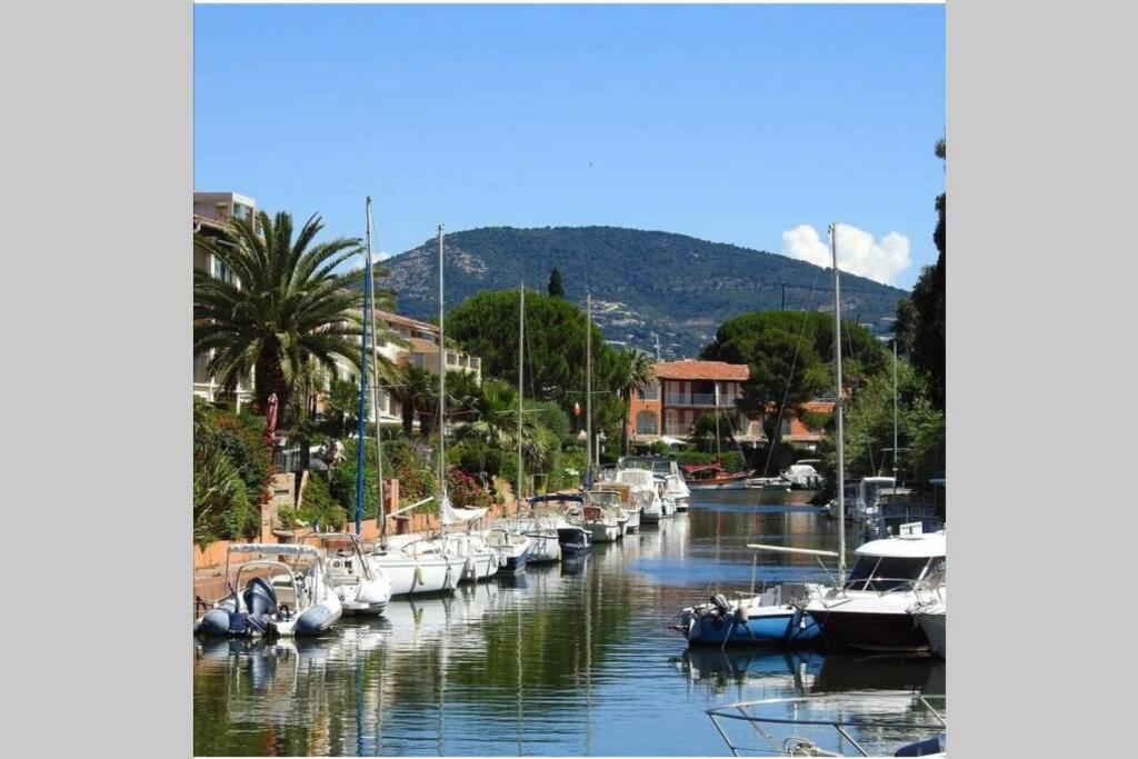 2 Bedrooms, 15 Min Walk To Beach, Ac, Pool & Fiber Internet In A Quiet, Private Gated Domain 5Kms To St Tropez Cogolin Buitenkant foto